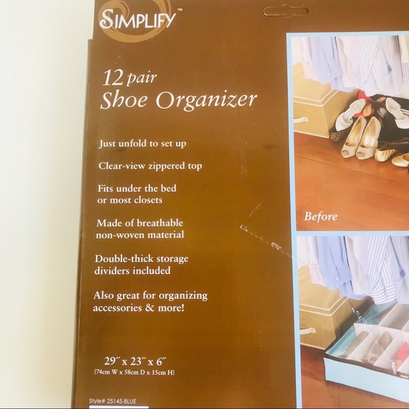 NWT Simplify 12 pairs Shoe Organizer Under the bed - Picture 7 of 8